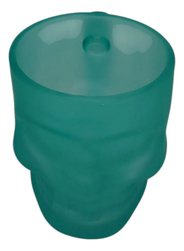 Taza Calavera De Vidrio Verde 380ml DARK