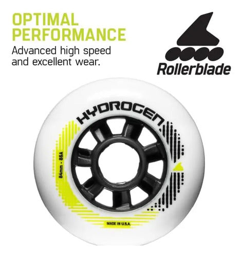 Set 4 Ruedas 84mm 85a Hydrogen ROLLERBLADE 