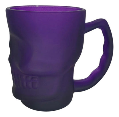 Taza Calavera De Vidrio Morada 380ml DARK