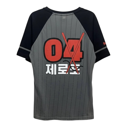 Playera Negro Y Rojo BaseBall ANTIFASHION
