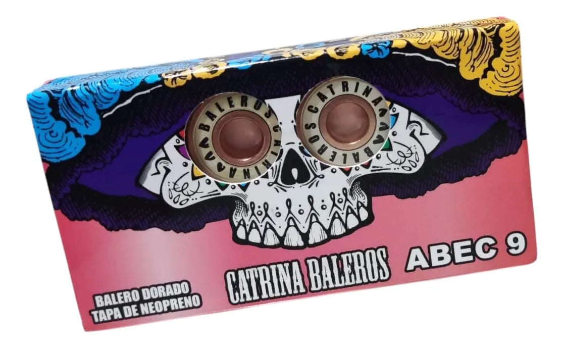 Set Baleros Rosas Abec 9 Skate CATRINA