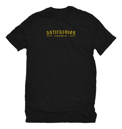 Playera Negra Craneo Trival ANTIFASHION