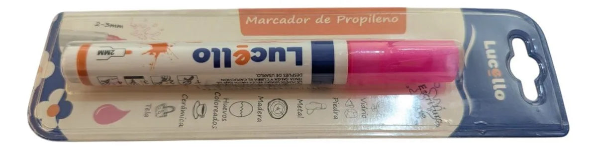 Marcador Fucsia Chorreador LUCELLO