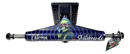 Trucks Azul Esqueleto 8.5" Para Skate CATRINA