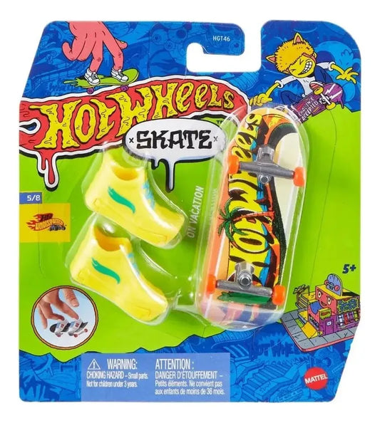 Patineta Para Dedos Con Tenis On Vacation Finger Board HOT WHEELS