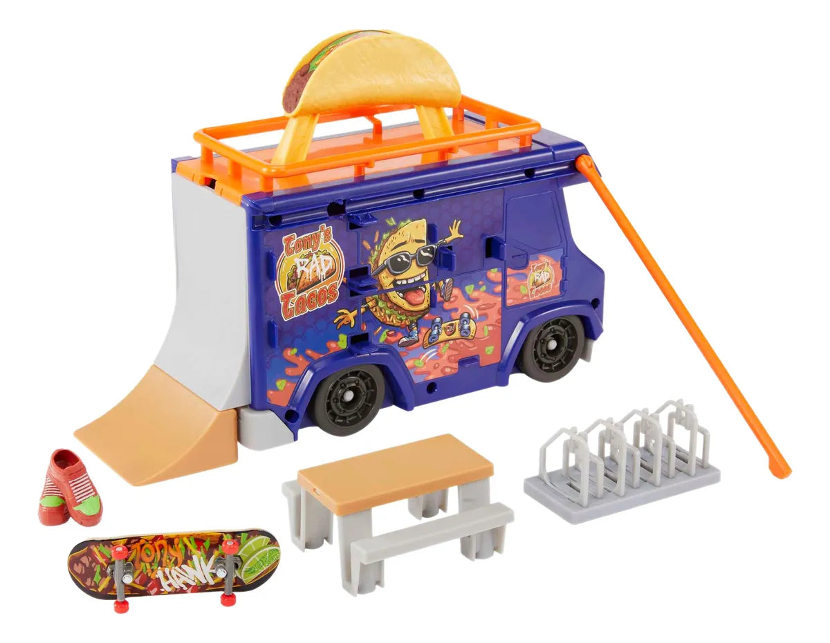 Set Skate Park Hot Wheels Finger Board Taco Truck