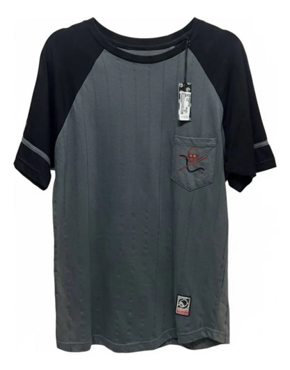 Playera Negro Y Rojo BaseBall ANTIFASHION