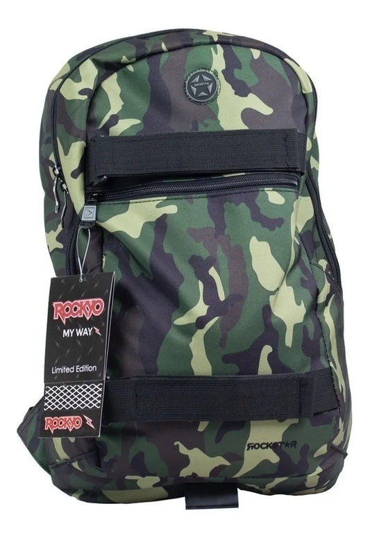 Mochila Skate Camuflaje ROCKYO