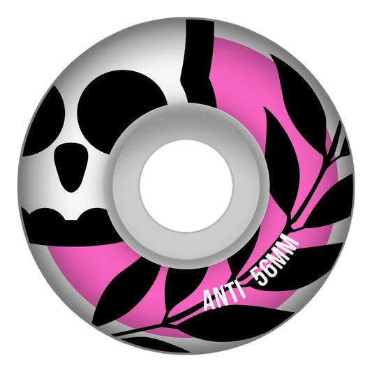 Set Ruedas Rosa Skate Conicas 56mm ANTIFASHION