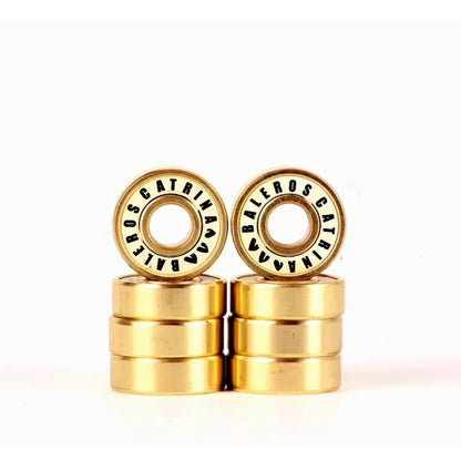 Set Baleros Dorados Abec 9 Skate CATRINA