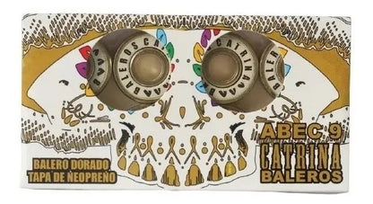 Set Baleros Dorados Abec 9 Skate CATRINA