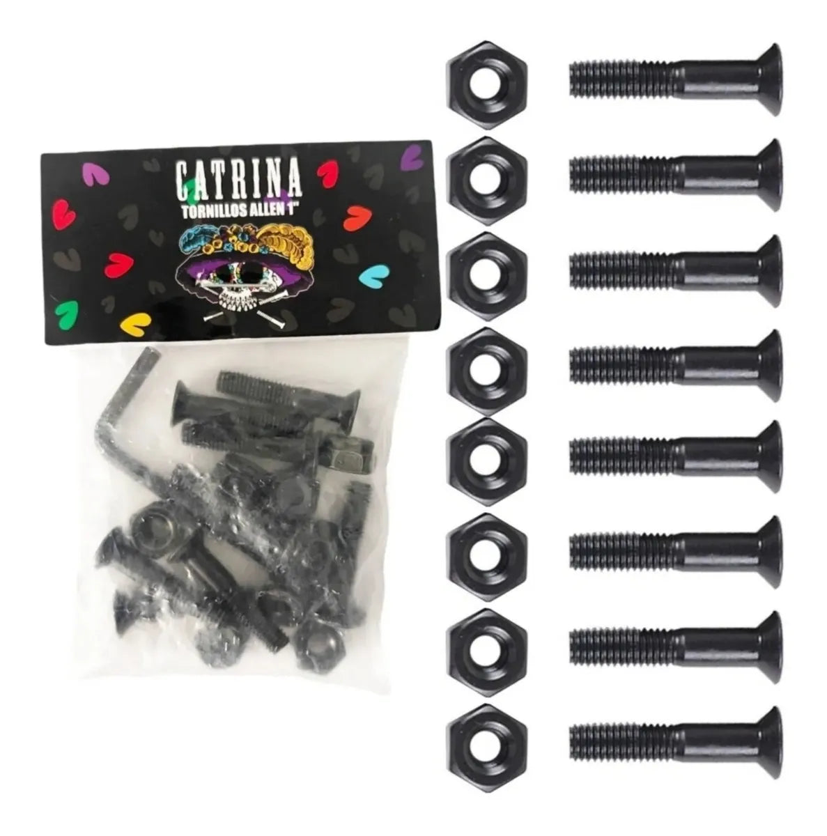 Tornillos Negros Para Skate CATRINA