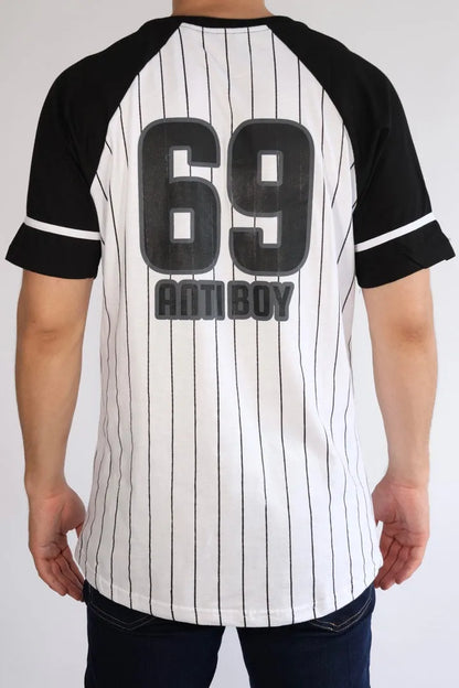 Playera Negro Y Blanco BaseBall ANTIFASHION