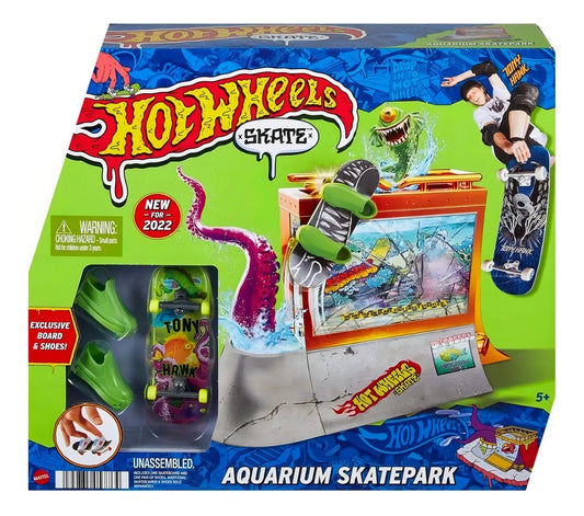 Set Skate Park Hot Wheels Finger Board Aquarium