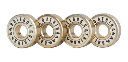 Set Baleros Dorados Abec 9 Skate CATRINA