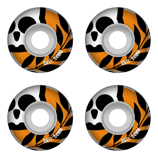 Set Ruedas Naranja Skate Conicas 54mm ANTIFASHION
