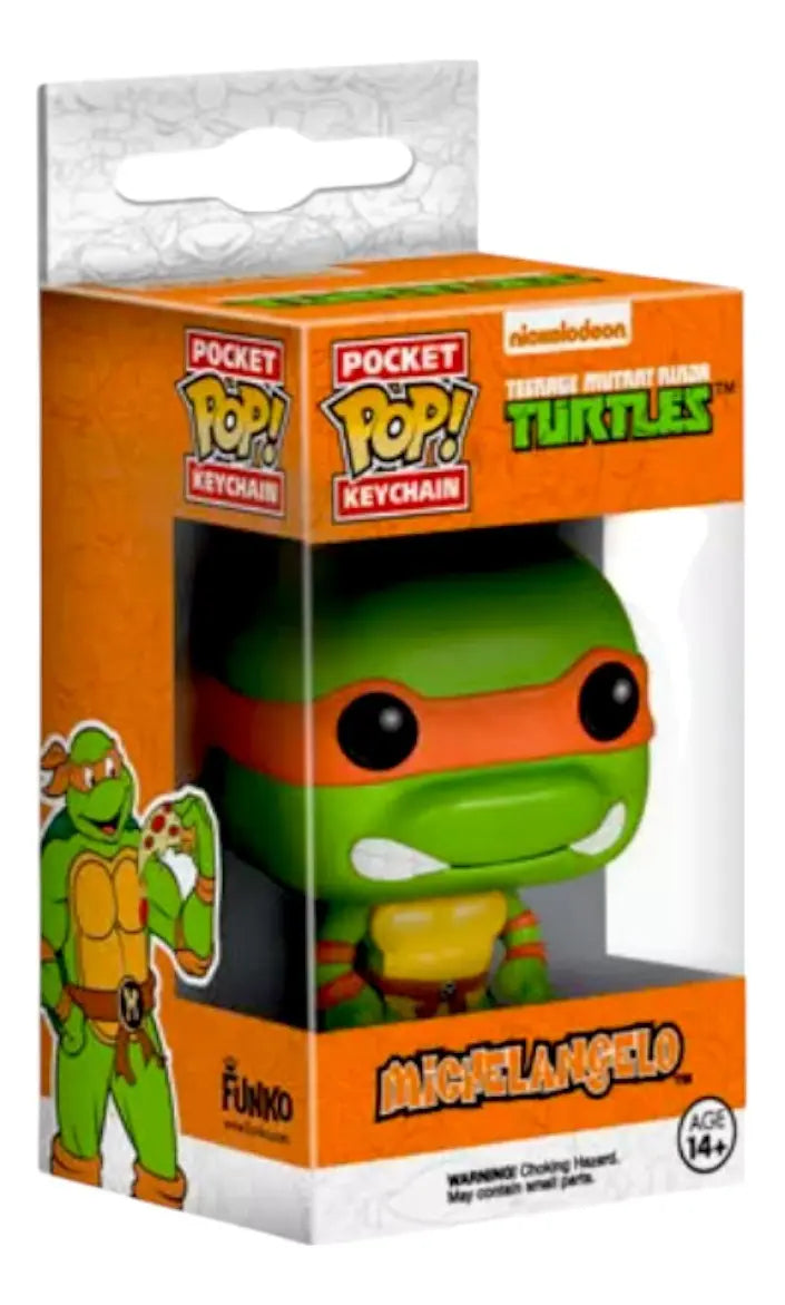 Llavero Tortuga Ninja Pop Keychain