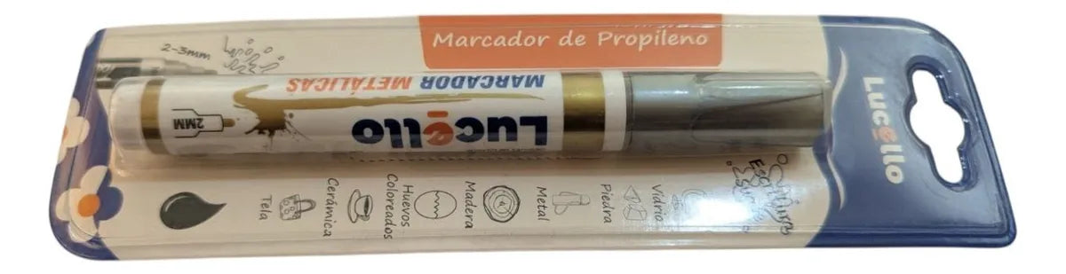 Marcador Gris Chorreador LUCELLO