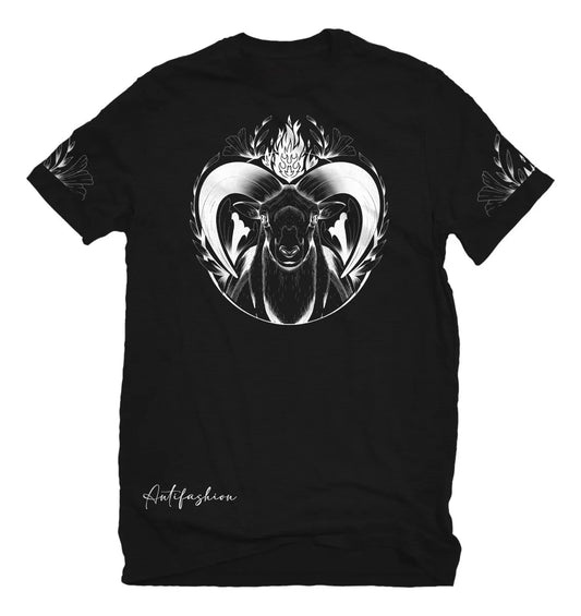 Playera Negra Cabra ANTIFASHION