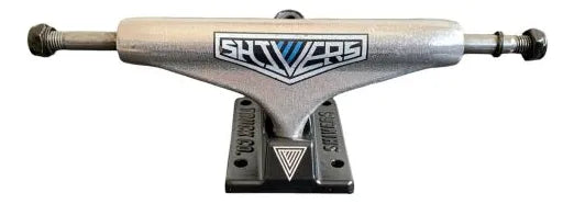 Trucks Plateados Negros Para Skate SHIVERS