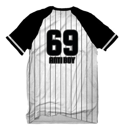 Playera Negro Y Blanco BaseBall ANTIFASHION