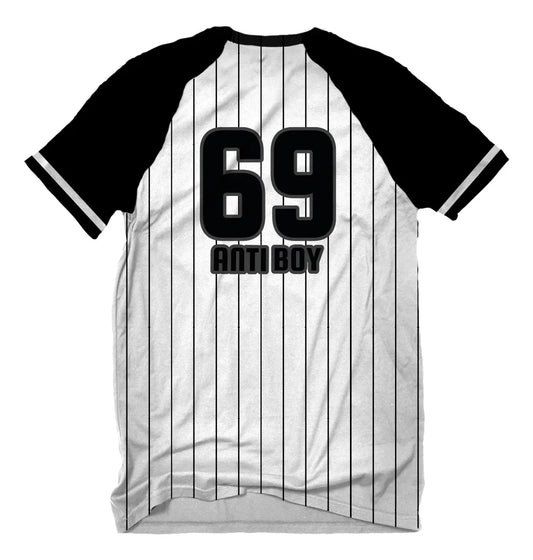 Playera Negro Y Blanco BaseBall ANTIFASHION
