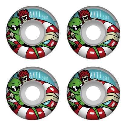 Set Ruedas Alien Skate Conicas 56mm ANTIFASHION