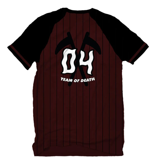 Playera Negro Y Tinto BaseBall ANTIFASHION