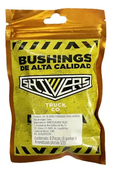 Set Blanco Gomas Y Cazuelas Para Trucks SHIVERS