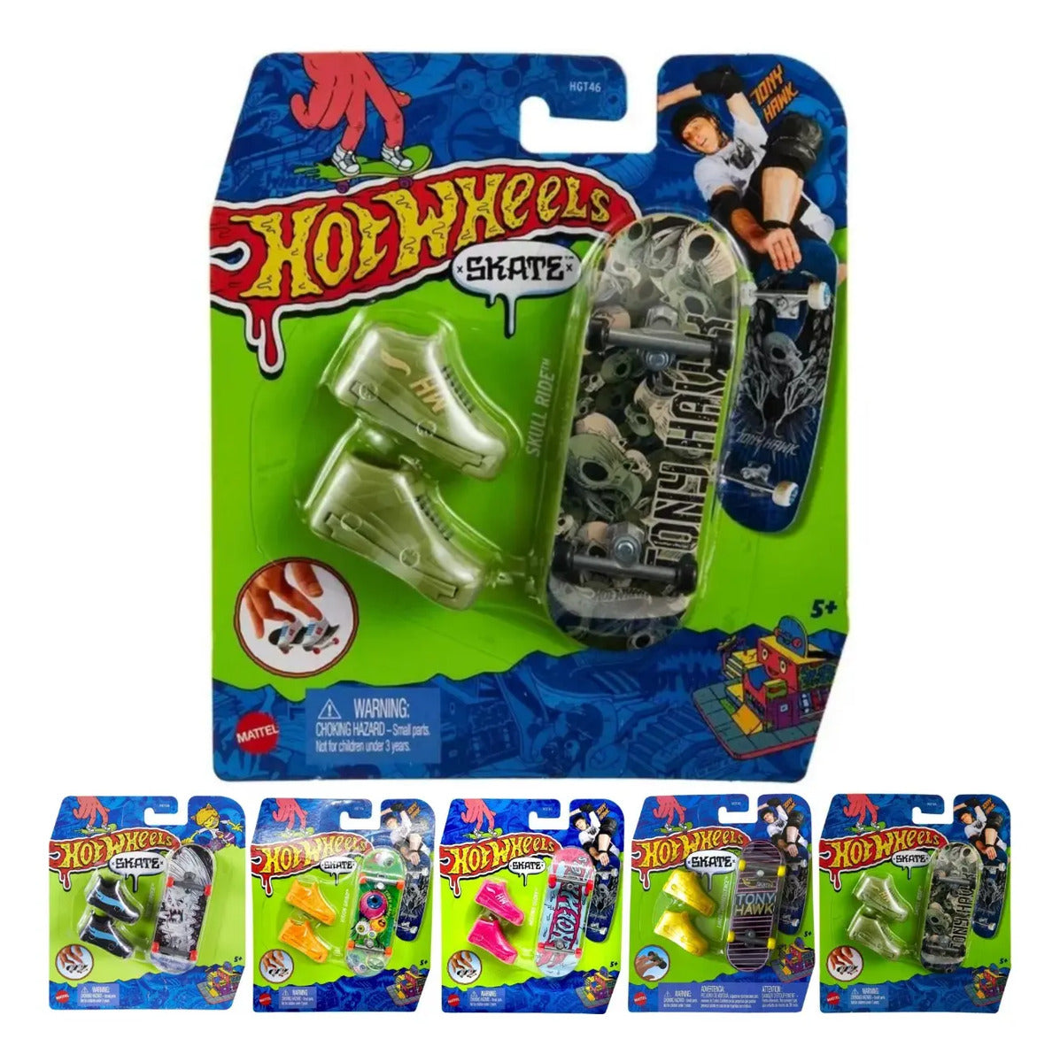 Patineta Para Dedos Con Tenis Finger Board HOT WHEELS