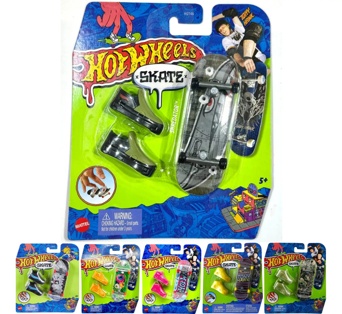 Patineta Para Dedos Con Tenis Finger Board HOT WHEELS