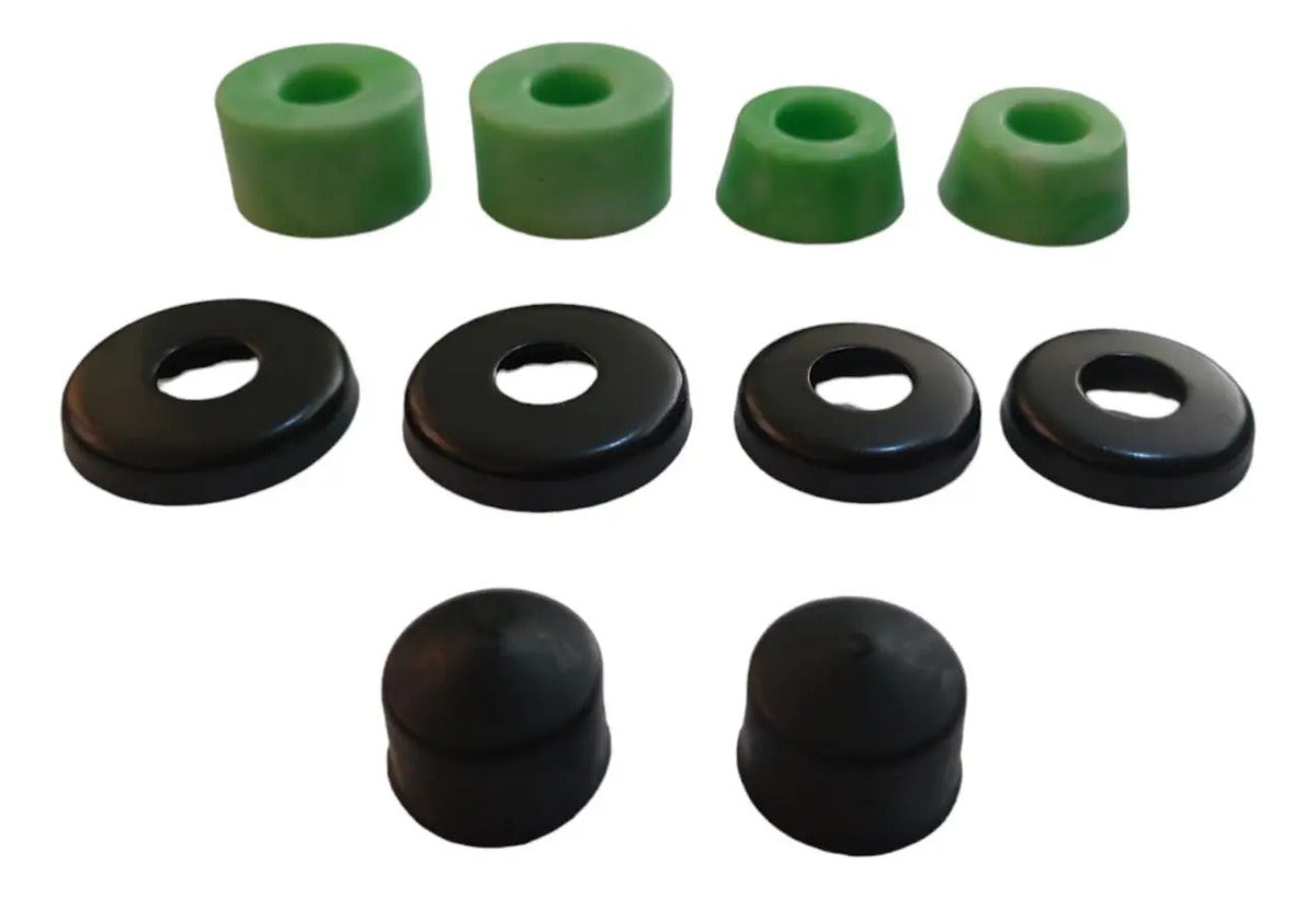 Set Gomas Verdes, Cazuelas Y Pivotes Para Trucks CATRINA