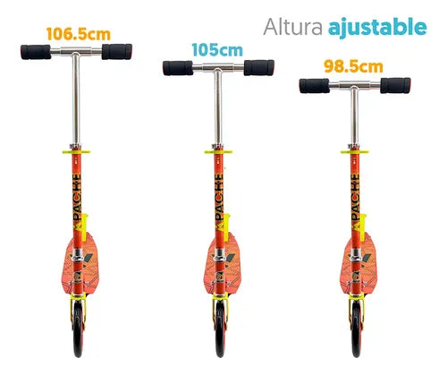 Patín Apache Scooter Sport Plegable Altura Ajustable APACHE