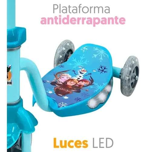 Scooter Patín Elsa Con Luz Led Disney FROZEN