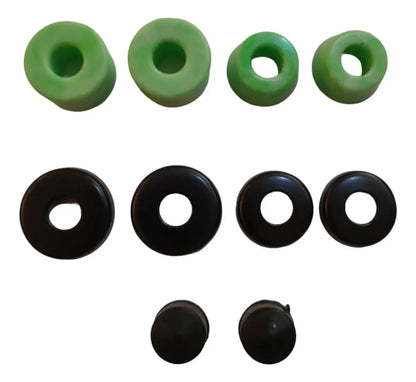 Set Gomas Verdes, Cazuelas Y Pivotes Para Trucks CATRINA