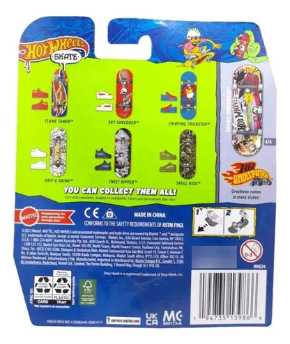Patineta Para Dedos Con Tenis Finger Board HOT WHEELS