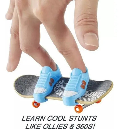 Patineta Para Dedos Con Tenis Finger Board HOT WHEELS