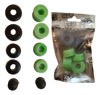 Set Gomas Verdes, Cazuelas Y Pivotes Para Trucks CATRINA