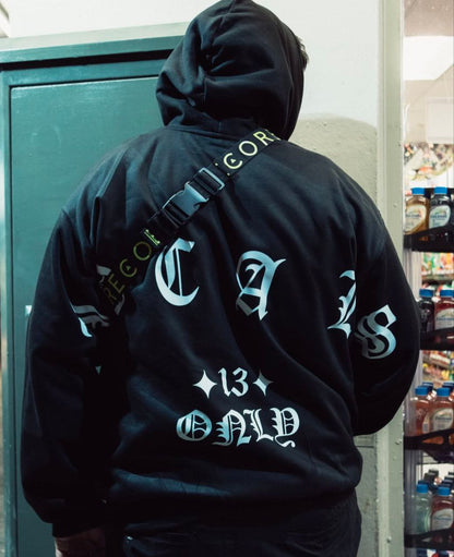 Hoodie Negra Locals 13 CORE