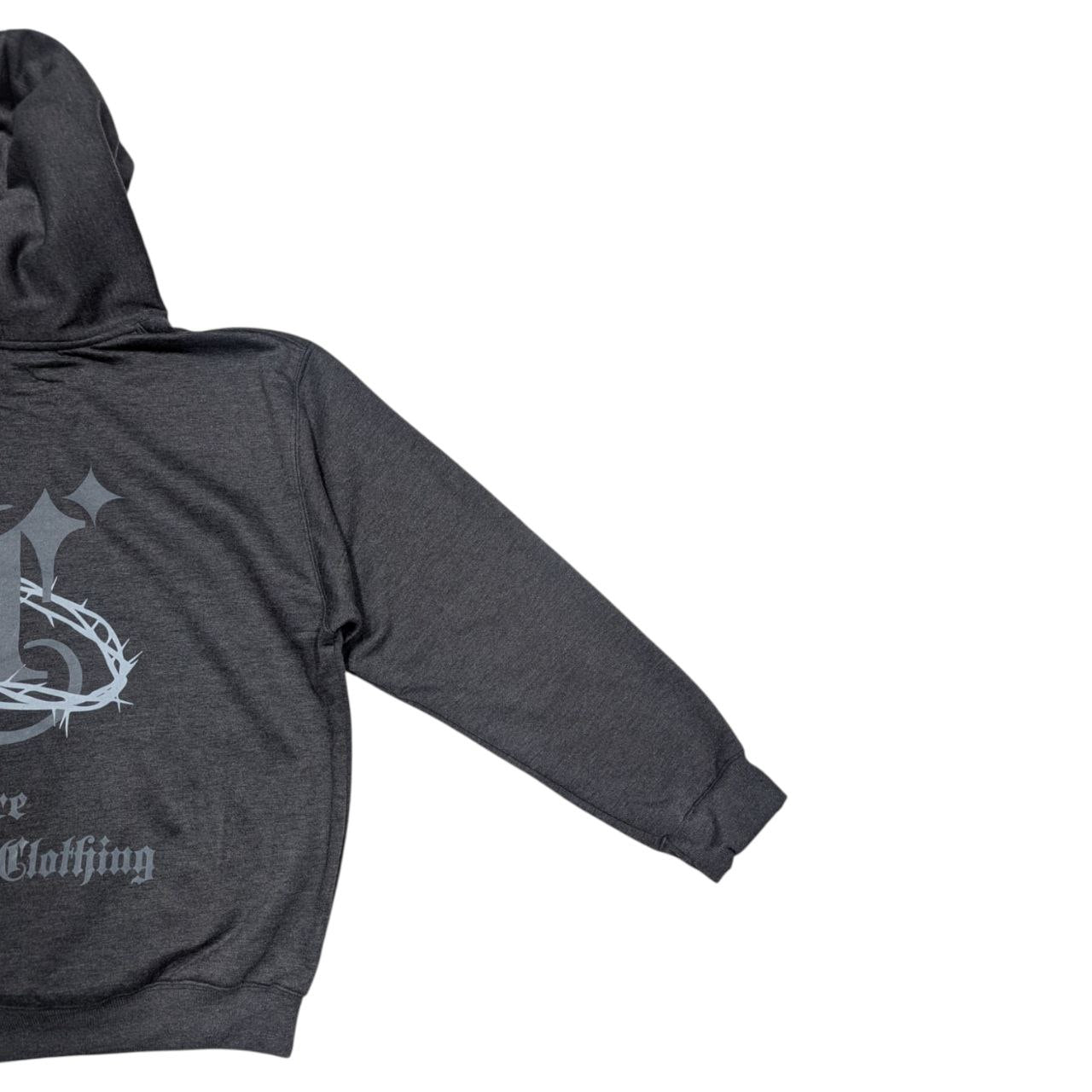 Hoodie Gris Corona De Espinas CORE