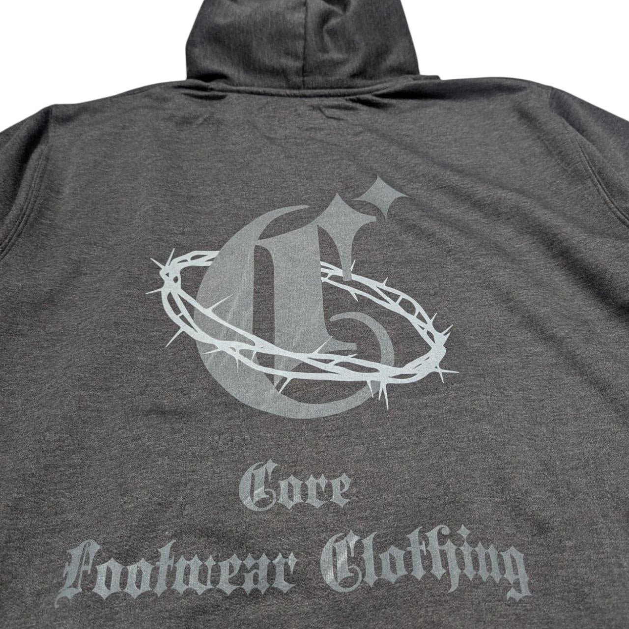 Hoodie Gris Corona De Espinas CORE