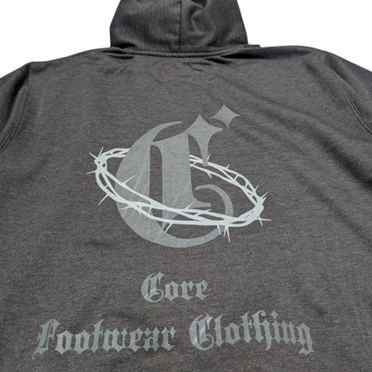Hoodie Gris Corona De Espinas CORE