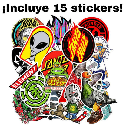 Lija Trasparente Para Skate CATRINA + Stickers