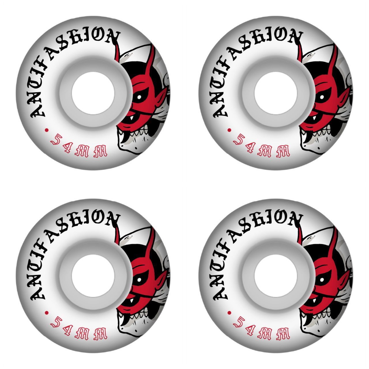 Set Ruedas Diablo Skate Conicas 54mm ANTIFASHION