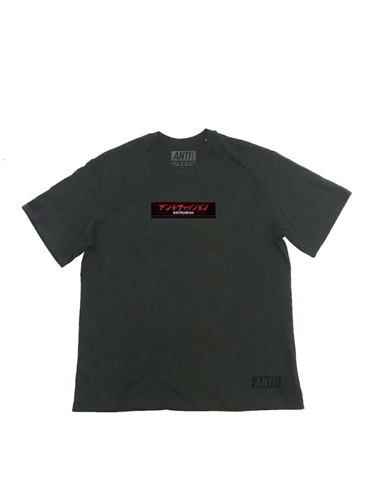 Playera Gris Oversized Anime ANTIFASHION