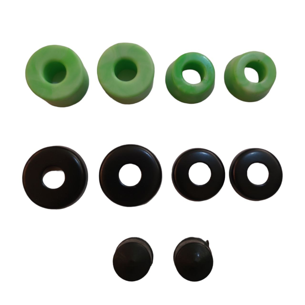 Set Gomas Verdes, Cazuelas Y Pivotes Para Trucks CATRINA