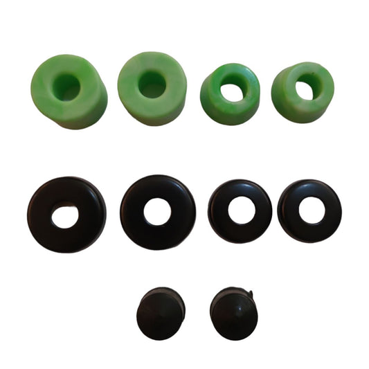 Set Gomas Verdes, Cazuelas Y Pivotes Para Trucks CATRINA