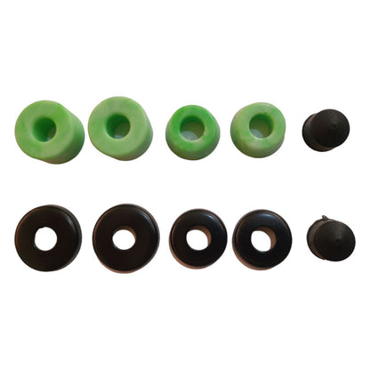 Set Gomas Verdes, Cazuelas Y Pivotes Para Trucks CATRINA
