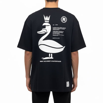 Playera Negra Duck MOMONEY