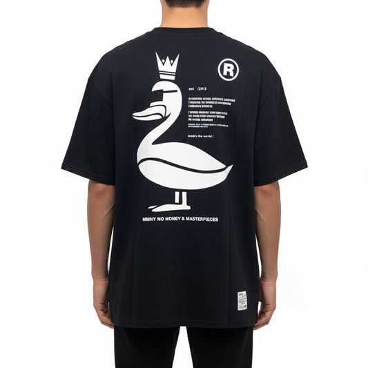 Playera Negra Duck MOMONEY